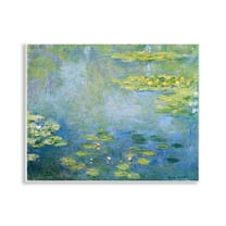 Stupell Industries Classical Monet Green Water Lilies Landscape & Nature Painting Unframed Art Print Wall Art, 14 x 11