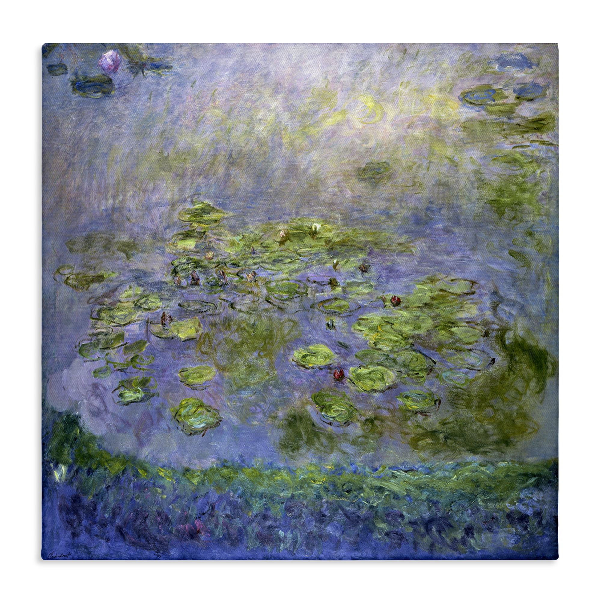 Stupell Industries Classical Monet Nympheas Landscape & Nature Painting Wrapped Canvas Art Print Wall Art, 17 x 17