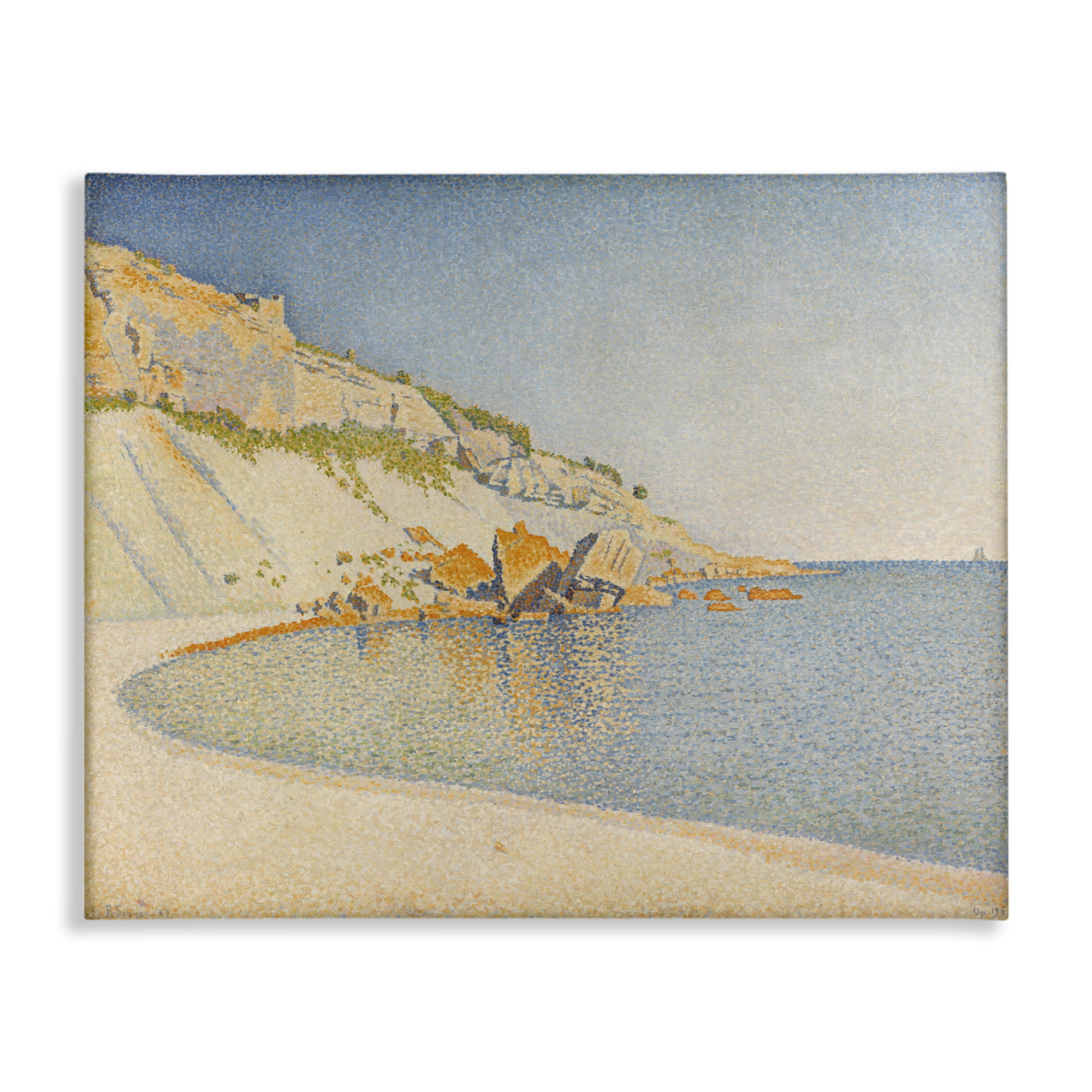 Stupell Industries Classical Paul Signac Painting Landscape & Nature Painting Wrapped Canvas Art Print Wall Art, 48 x 36