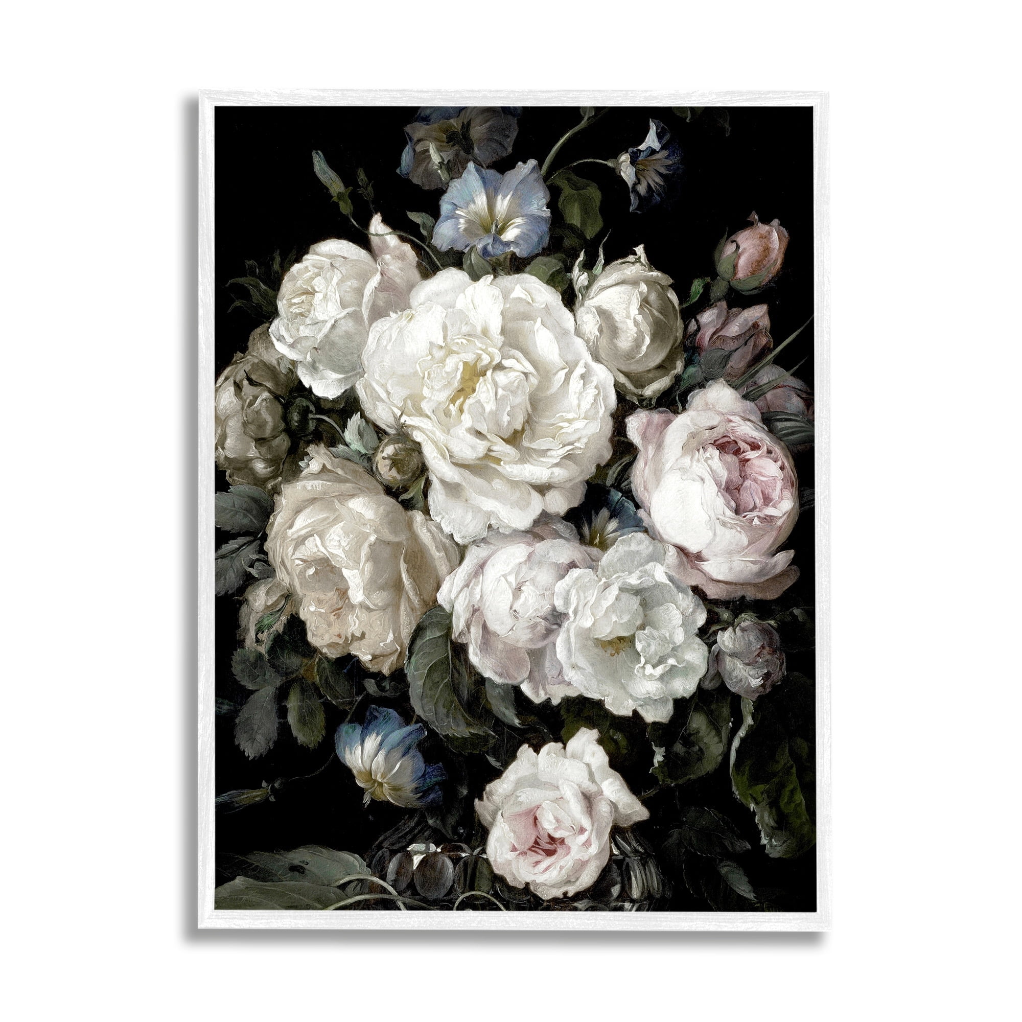 Stupell Industries Classical Roses and Globeflower Arrangement Vintage Faded Tones, 24 x 30, Design by Angela McQueen