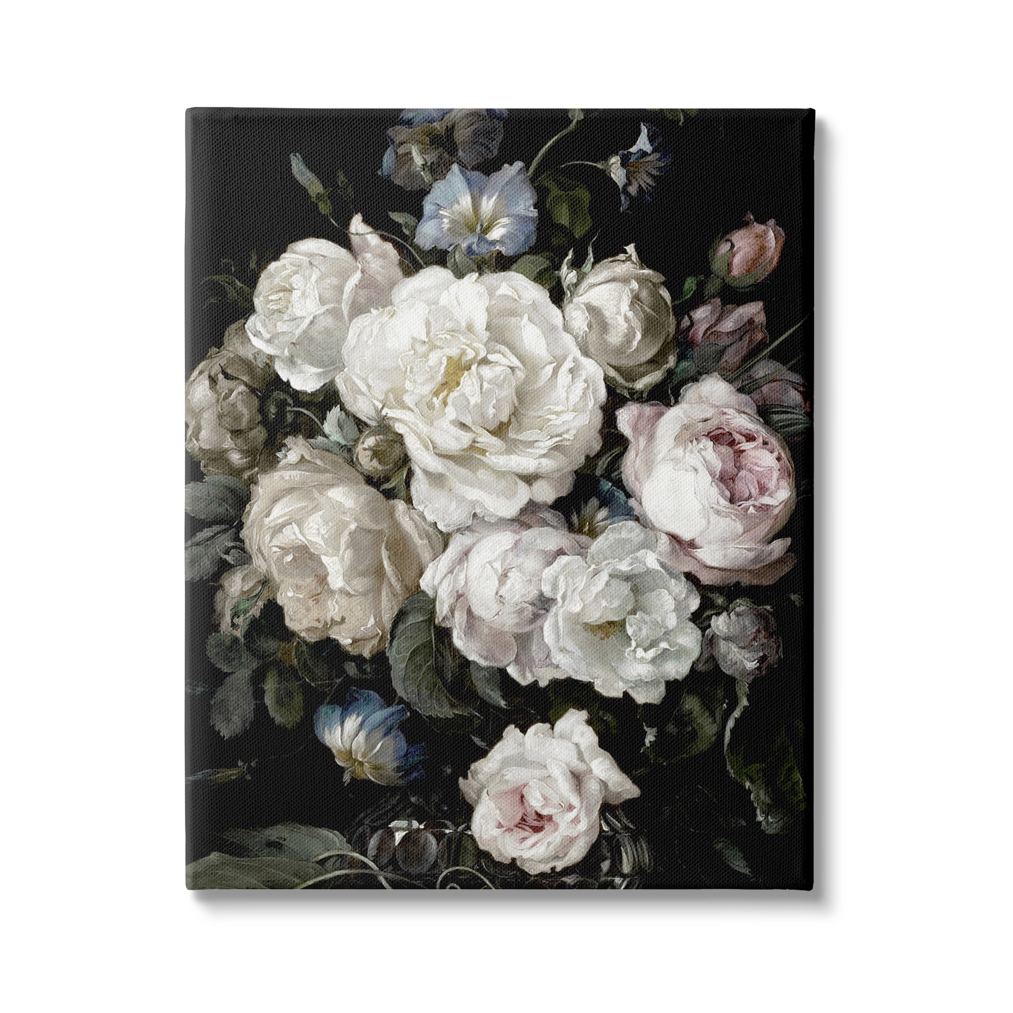 Stupell Industries Classical Roses and Globeflower Arrangement Vintage Faded Tones, 30 x 40, Design by Angela McQueen