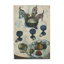 Stupell Industries Classical Still Life Three Puppies Food & Beverage Painting Unframed Art Print Wall Art, 10 x 15