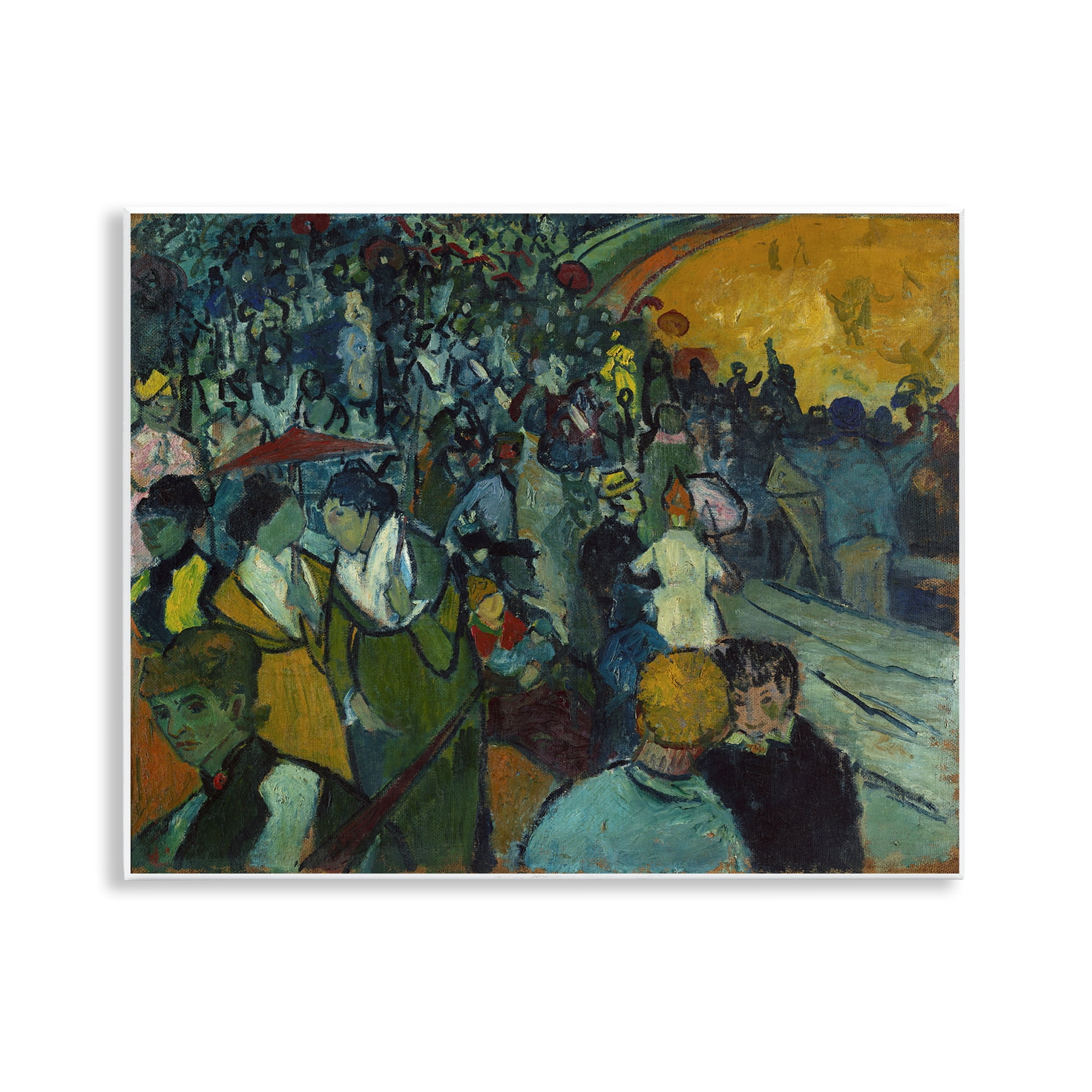 Stupell Industries Classical Van Gogh Arena People Painting Unframed Art Print Wall Art, 14 x 11