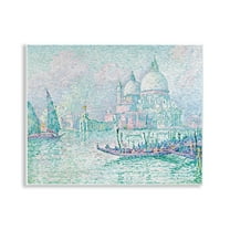 Stupell Industries Classical Venice Signac Painting Landscape & Nature Painting Unframed Art Print Wall Art, 14 x 11