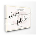 thumbnail image 1 of Stupell Industries Classy And Fabulous Fashion Designer Pink Inspirational Word Design Canvas Wall Art by Ziwei Li, 1 of 6