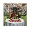 thumbnail image 1 of Stupell Industries Classy Black Sheep Dining Rural Farm Painting Gallery Wrapped Canvas Print Wall Art, Design by Lucia Heffernan, 1 of 7