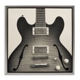 thumbnail image 1 of Stupell Industries Modern Classy Electric Guitar Gray Floating Frame Canvas Art, 18 x 18, by Deborah Revell, 1 of 7