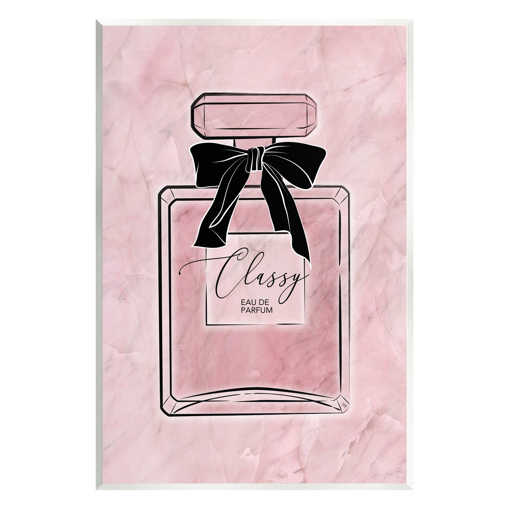 Stupell Industries Classy Pink Perfume Beauty & Fashion Painting Unframed Art Print Wall Art, 13 x 19