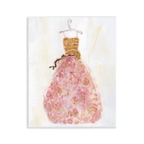 Stupell Industries Classy Posh Pink Ball Gown Fashion Painting Unframed Art Print Wall Art, 11 x 14