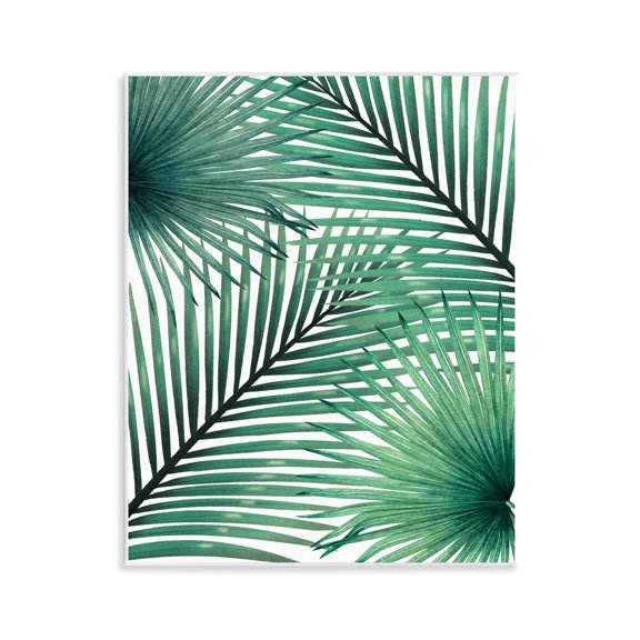 Stupell Industries Clean Tropics Layered Palms Wall Plaque Art design by Unknown, 14 x 11