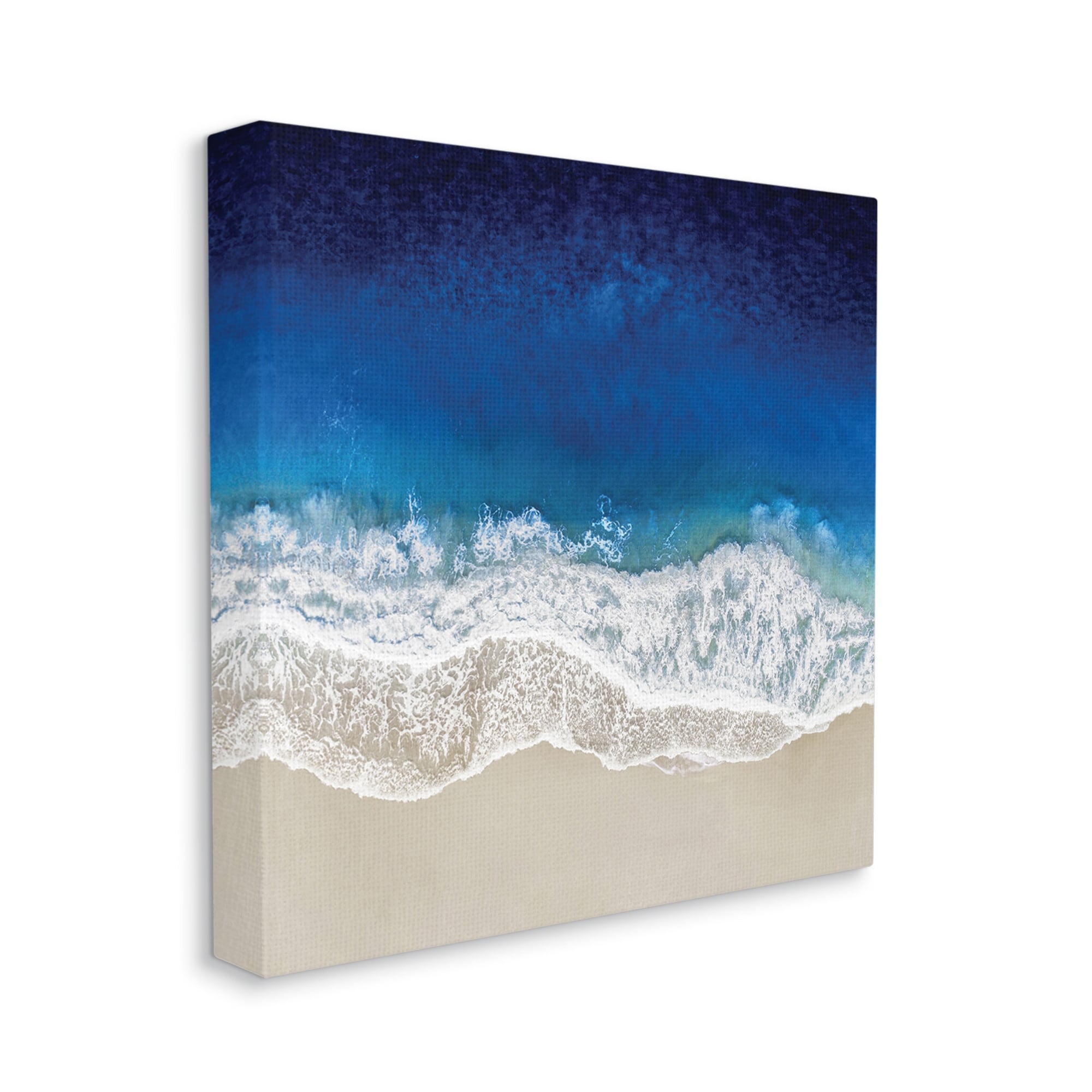 Stupell Industries Clear Blue Ocean Tropical Beach Aerial View,30 x 30,Designed by Maggie Olsen