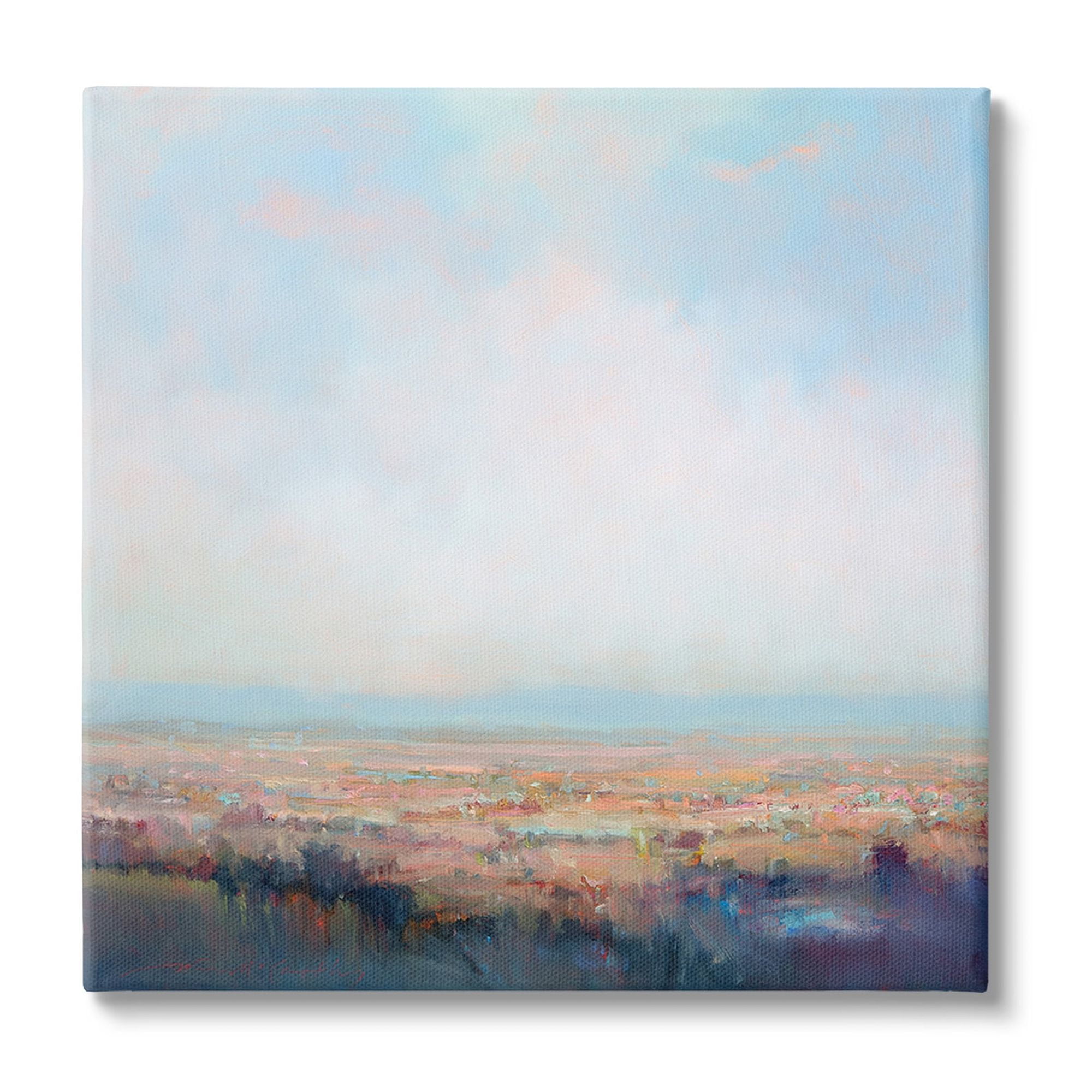 Stupell Industries Clear Sky over Nature Landscape Painting Gallery Wrapped Canvas Art Print Wall Art, 36 x 36
