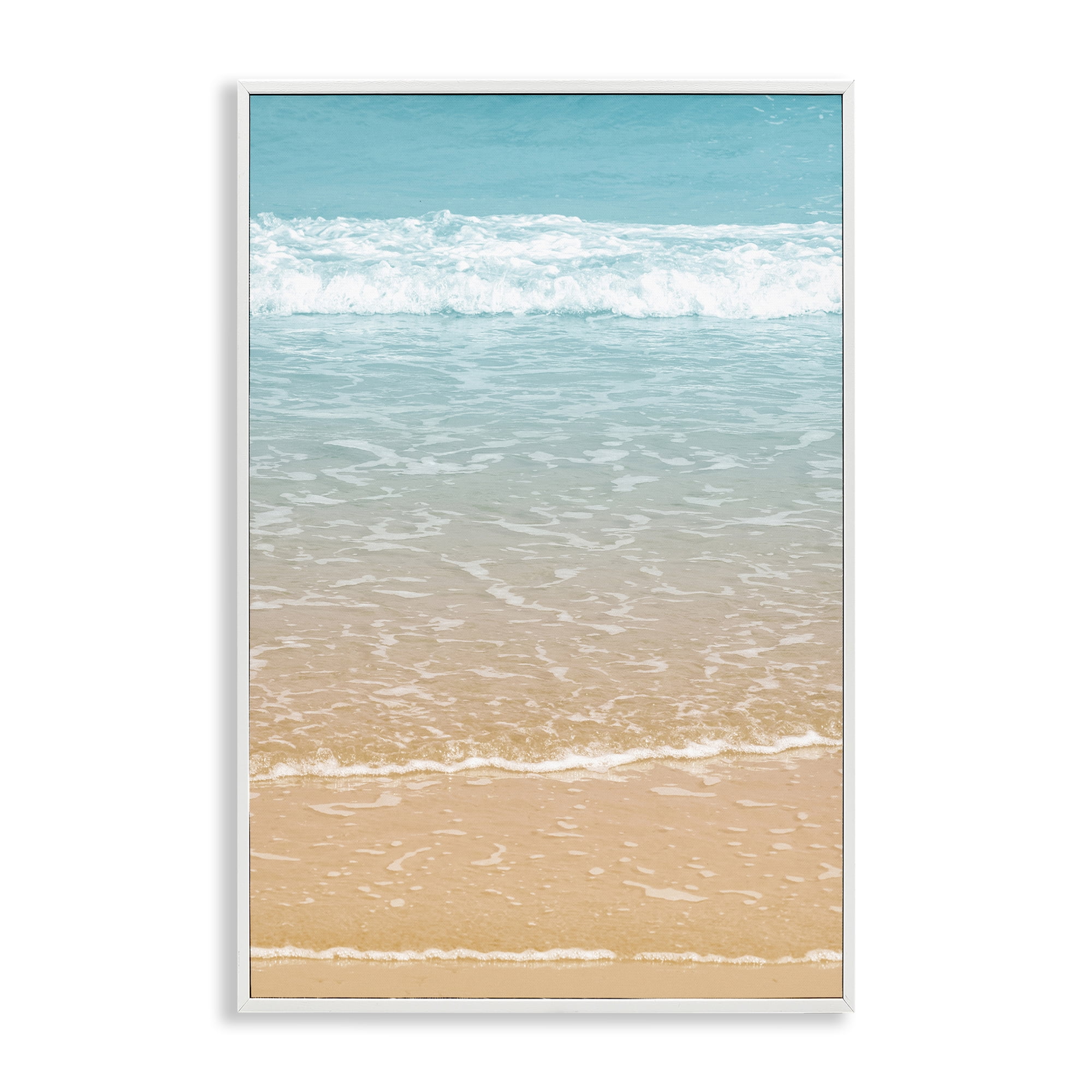 Stupell Industries Clear Summer Waters Nautical & Beach Photography White Framed Art Print Wall Art, 20 x 30