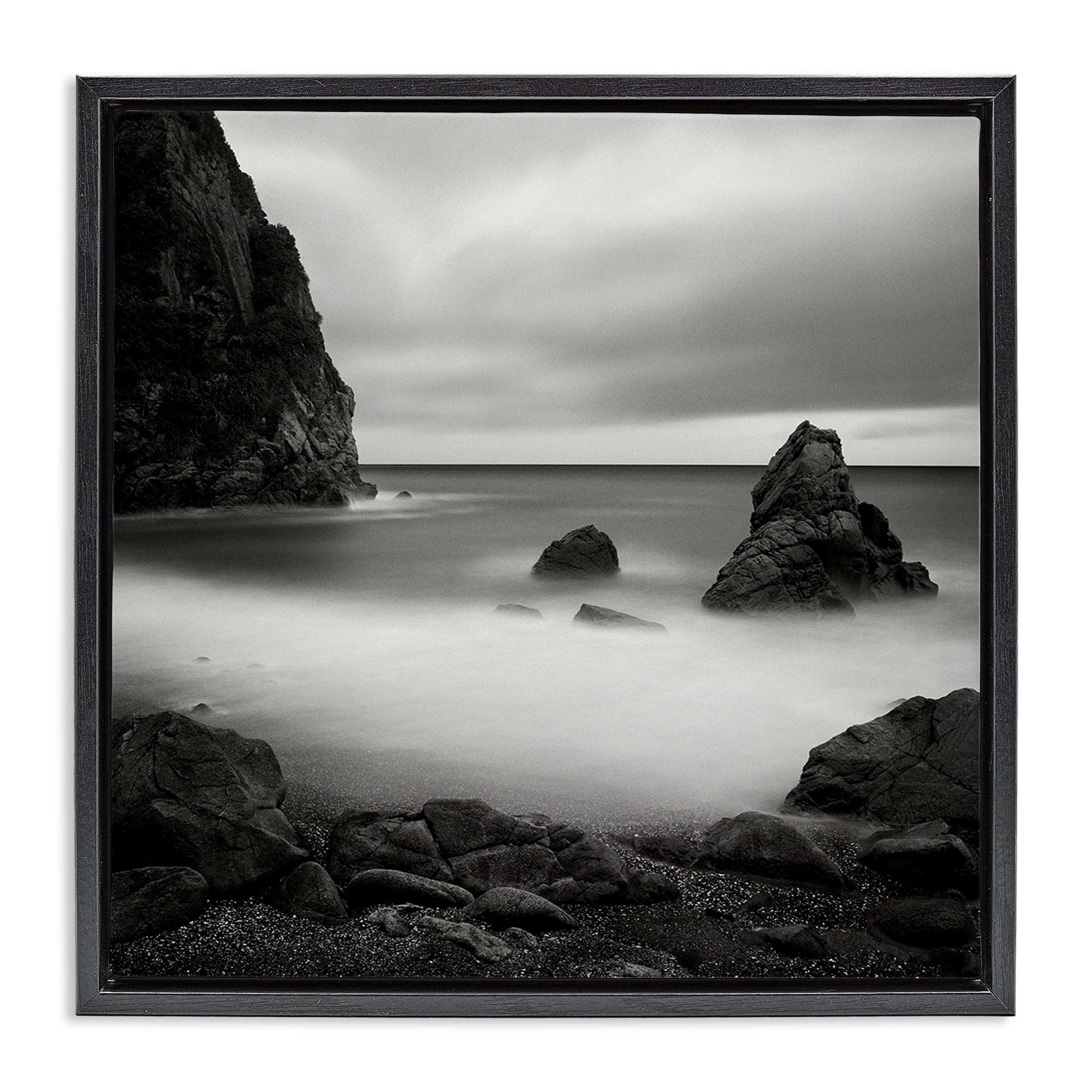 Stupell Industries Clear To The Horizon Black Framed Floater Canvas Wall Art, design by Chip Forelli