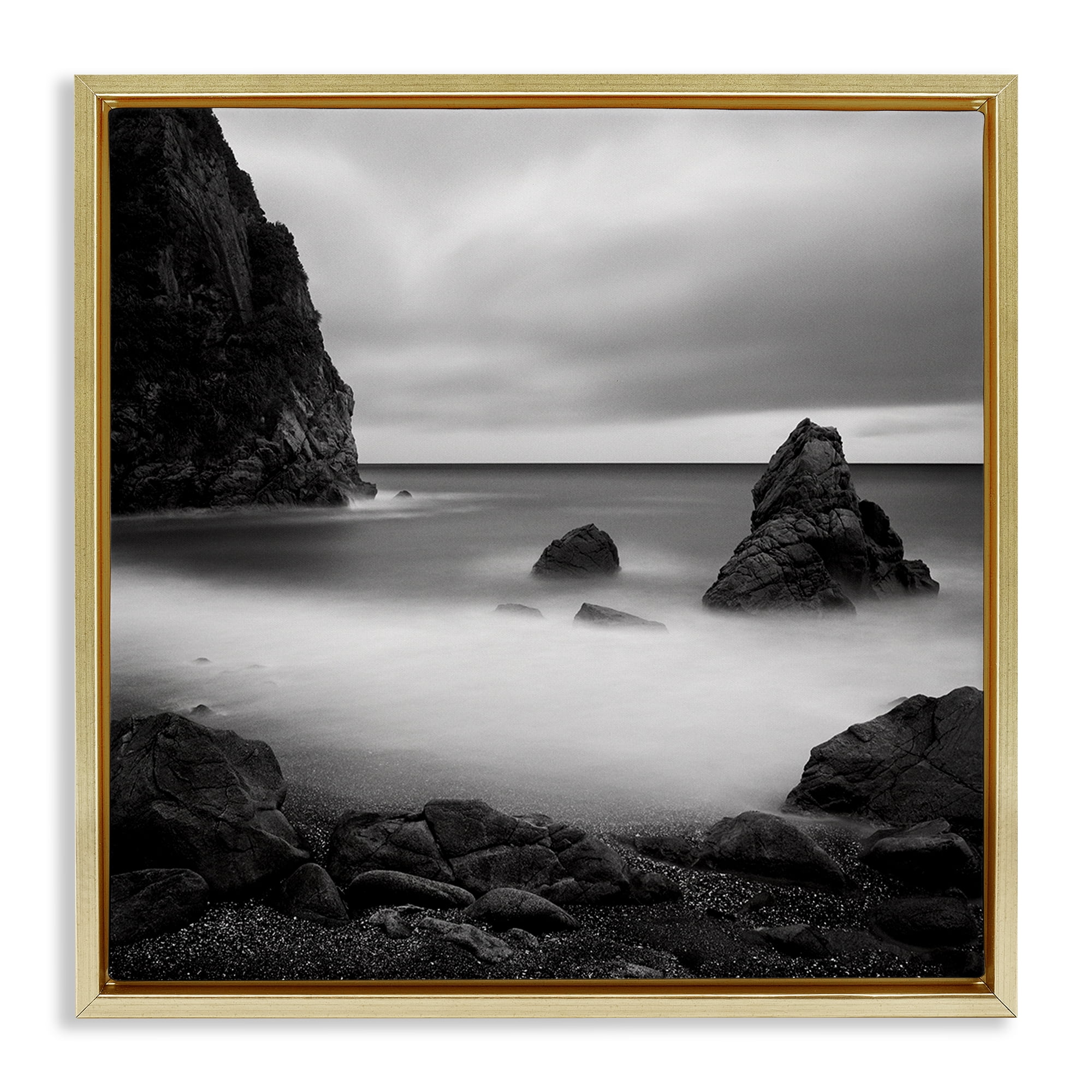 Stupell Industries Clear To The Horizon Gold Framed Floater Canvas Wall Art, design by Chip Forelli