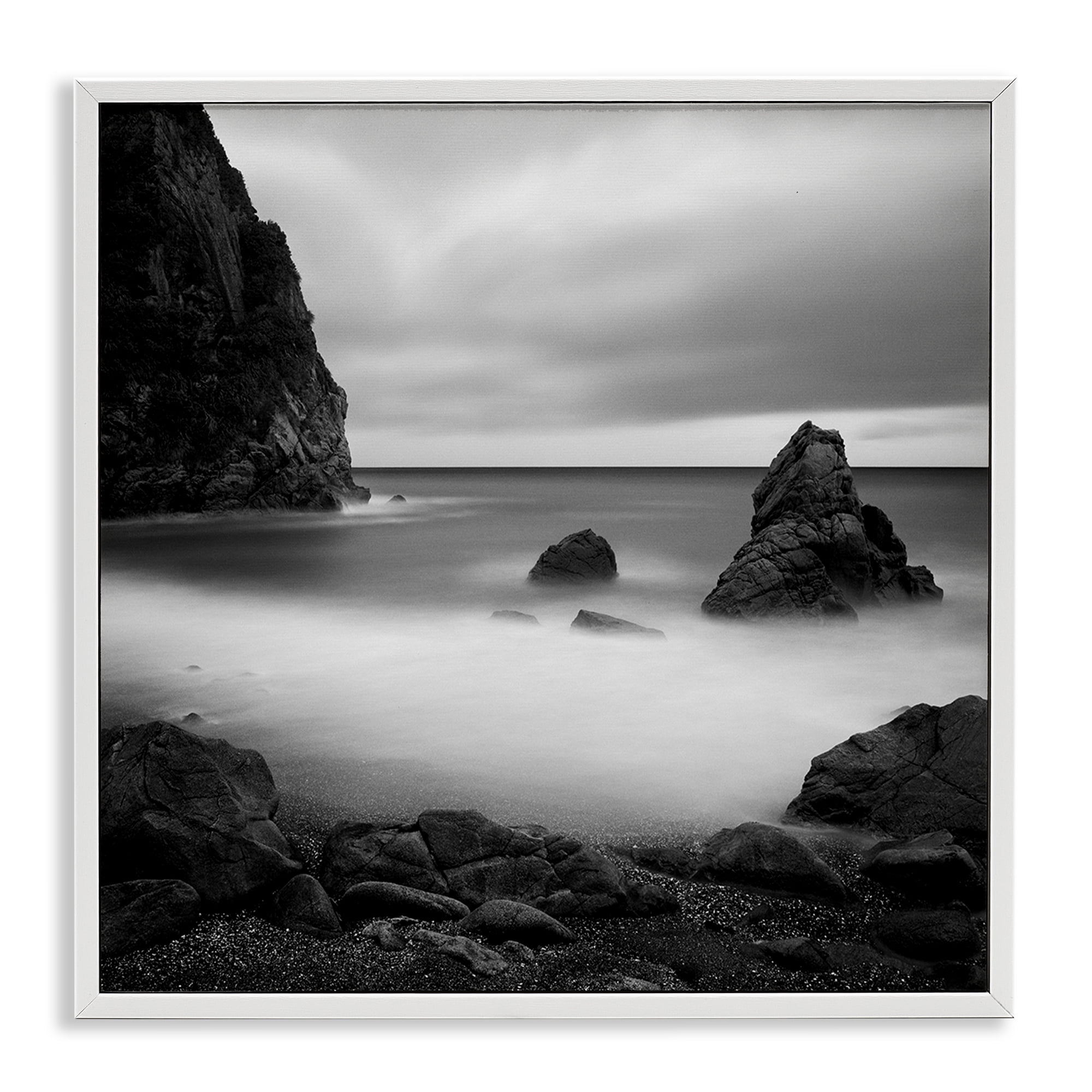 Stupell Industries Clear To The Horizon White Framed Giclee Art, design by Chip Forelli