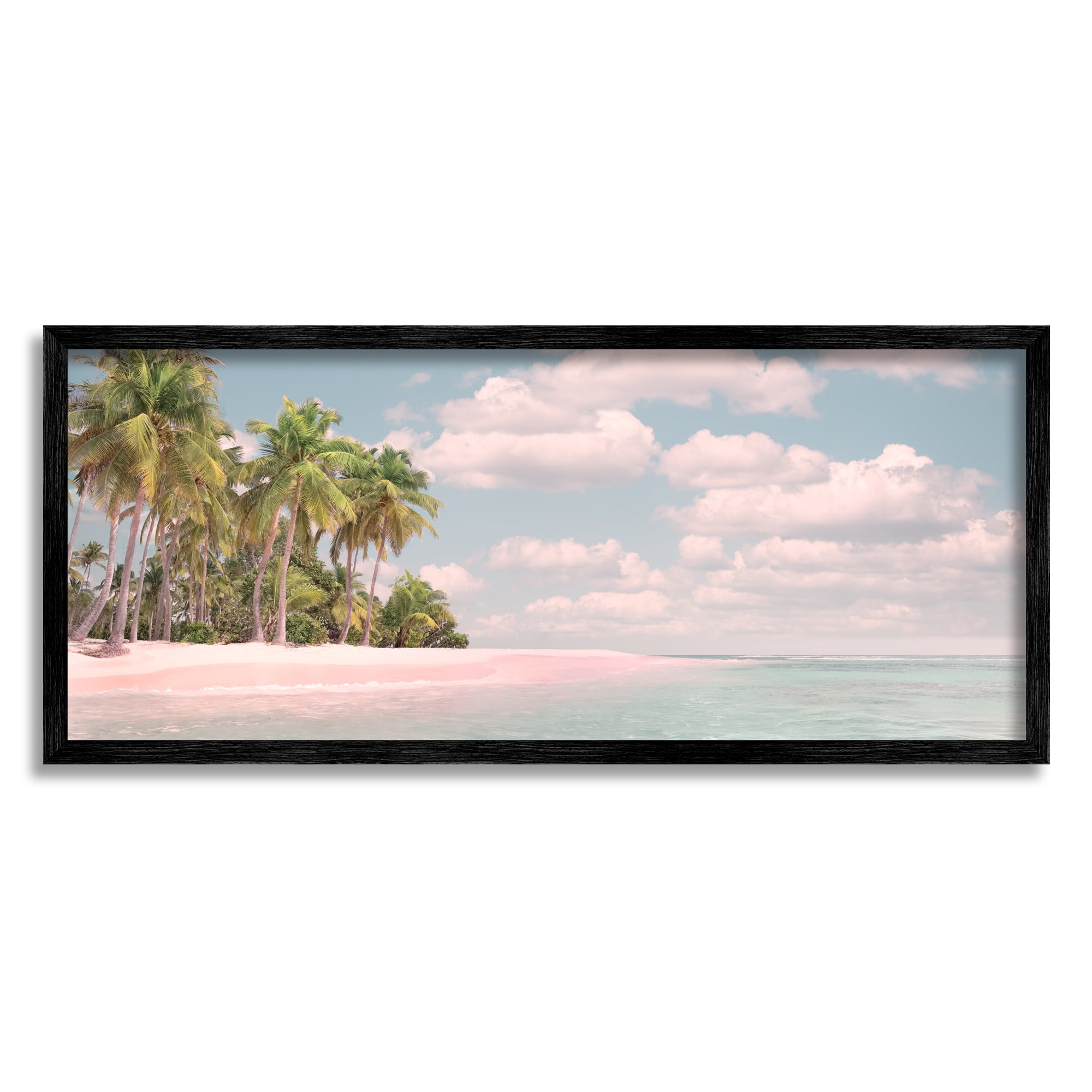 Stupell Industries Clear Water Tropical Beach Coast Sun Bleached Photography, 24 x 10, Design by Mike Calascibetta