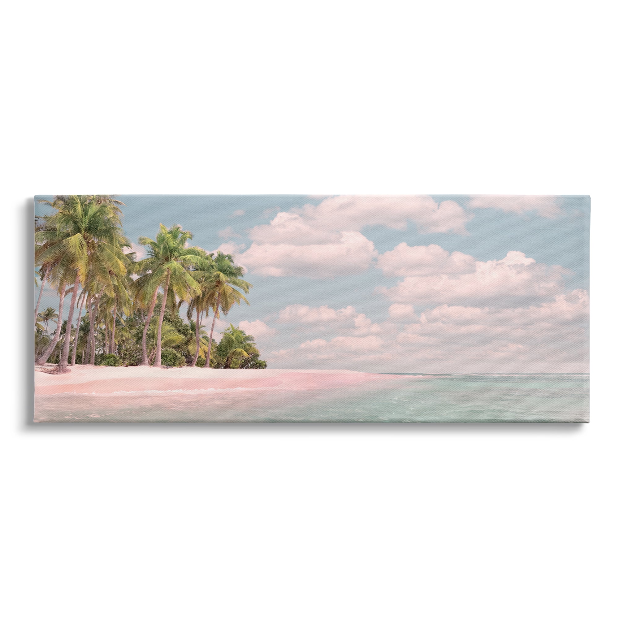 Stupell Industries Clear Water Tropical Beach Coast Sun Bleached Photography, 24 x 10, Design by Mike Calascibetta