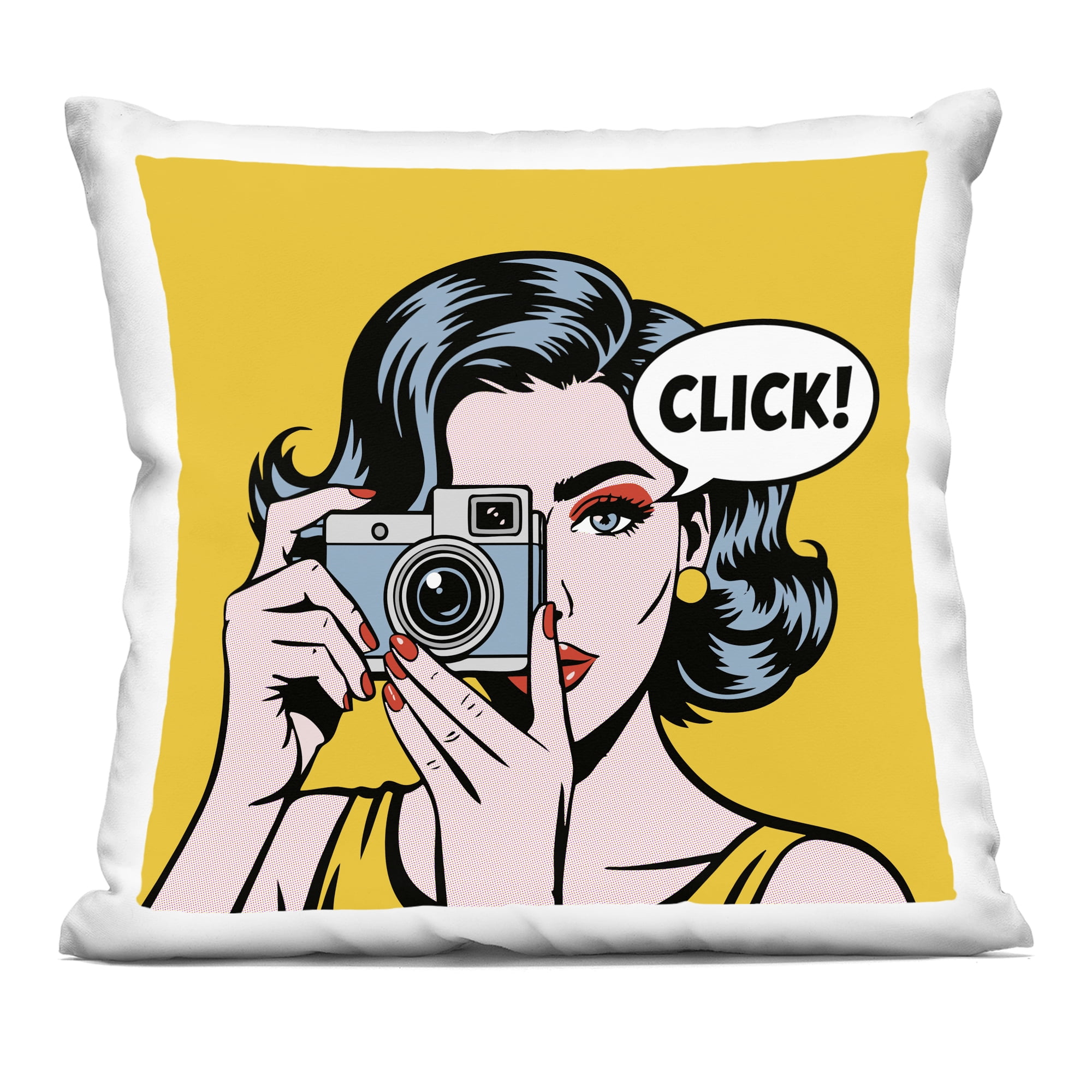Stupell Industries Click Retro Photographer Decorative Printed Throw Pillow, design by Andreas Magnusson