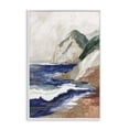 thumbnail image 1 of Stupell Industries Transitional Cliff Next To The Sea White Framed Giclee Art, 12 x 18, by Chromatic Storm Studio, 1 of 8