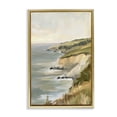 thumbnail image 1 of Stupell Industries Transitional Cliffs Off The Sea Gold Floating Frame Canvas Art, 21 x 31, by Petals Prints Design, 1 of 8