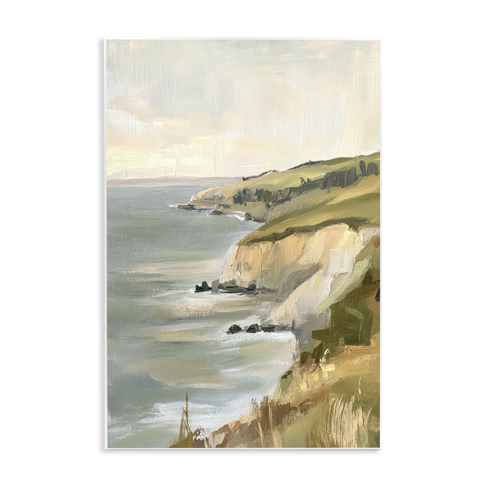 Stupell Industries Cliffs Off The Sea Wall Plaque Art, design by Petal Prints Design