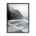 thumbnail image 1 of Stupell Industries Cliffside Sea Waves Landscape Nature Photography Black Framed Art Print Wall Art, 16 x 20, 1 of 8