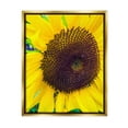 thumbnail image 1 of Stupell Industries Close Up Yellow Sunflower Florets Botanical Nature Photograph Metallic Gold Floating Framed Canvas Print Wall Art, Design by Heidi Bannon, 1 of 6