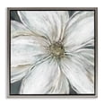thumbnail image 1 of Stupell Industries Transitional Closeup Serene White Blossom Gray Floating Frame Canvas Art, 18 x 18, by Carol Robinson, 1 of 8