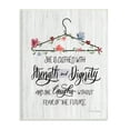 thumbnail image 1 of Stupell Industries Clothed With Strength Dignity Chic Motivational Laundry Phrase, 10 x 15,Design by Kristen Brockmon, 1 of 5