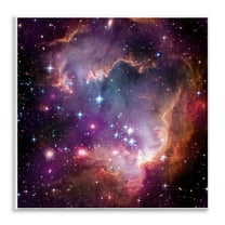 Stupell Industries Cloud Galaxy with Stars Astrology & Stars Painting Unframed Art Print Wall Art, 12 x 12