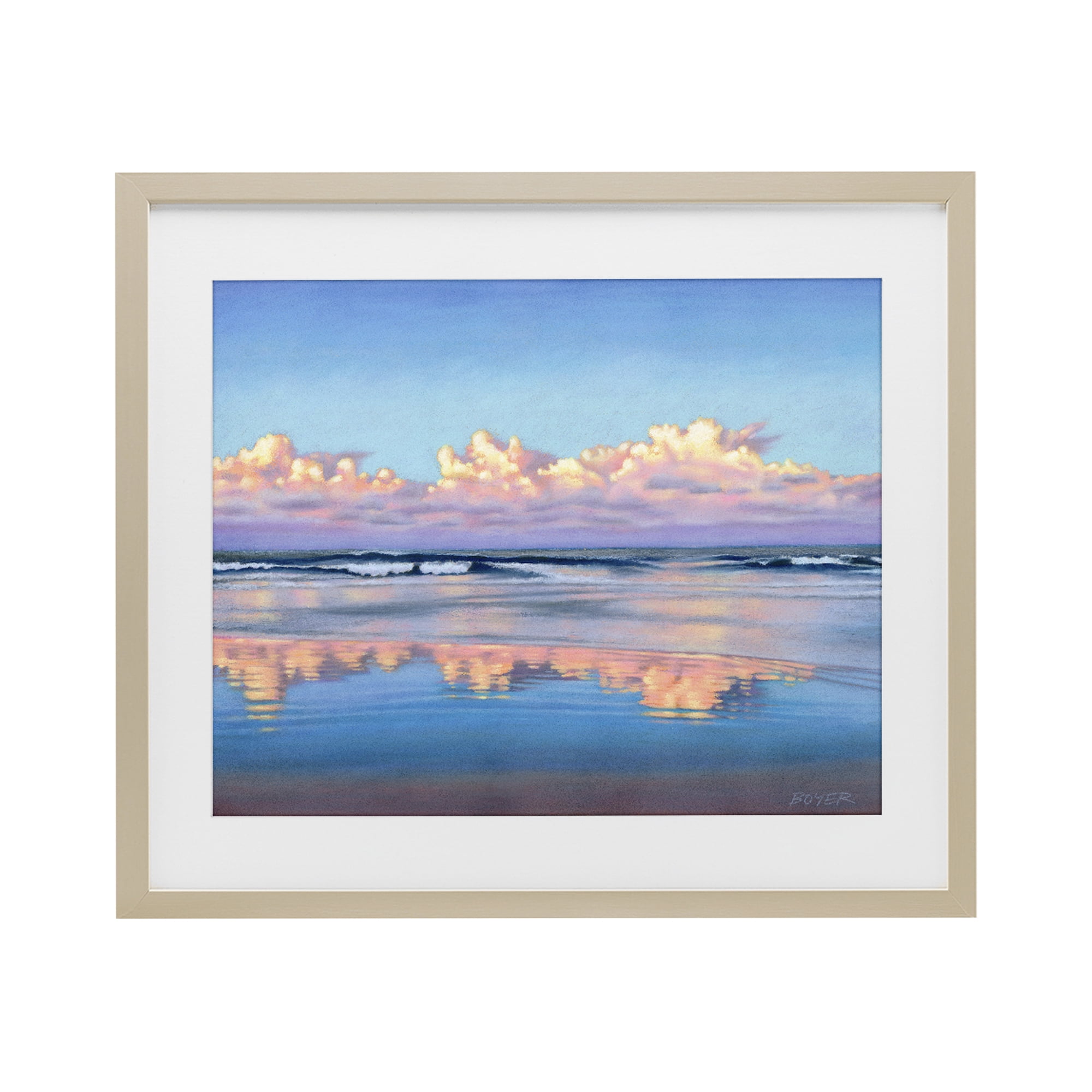 Stupell Industries Cloud Illusions Reflection Birch Framed Print Under Glass, design by Susy Boyer