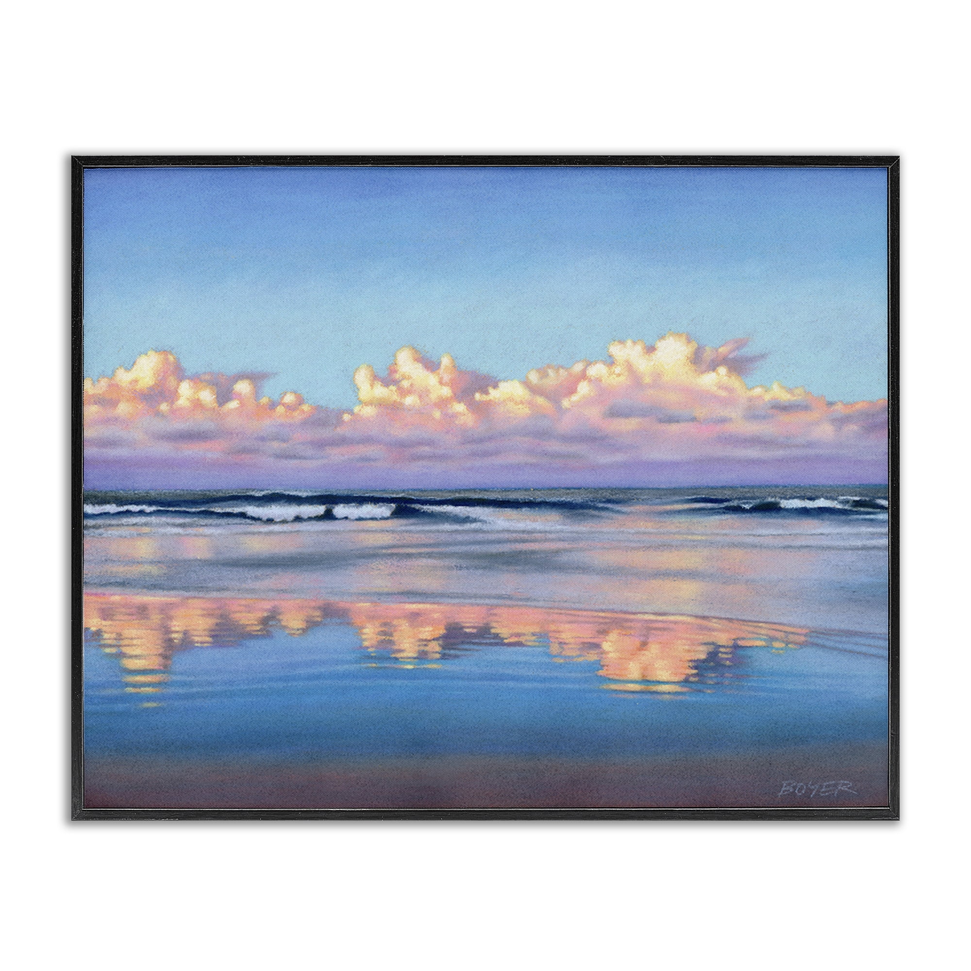 Stupell Industries Cloud Illusions Reflection Black Framed Giclee Art, design by Susy Boyer