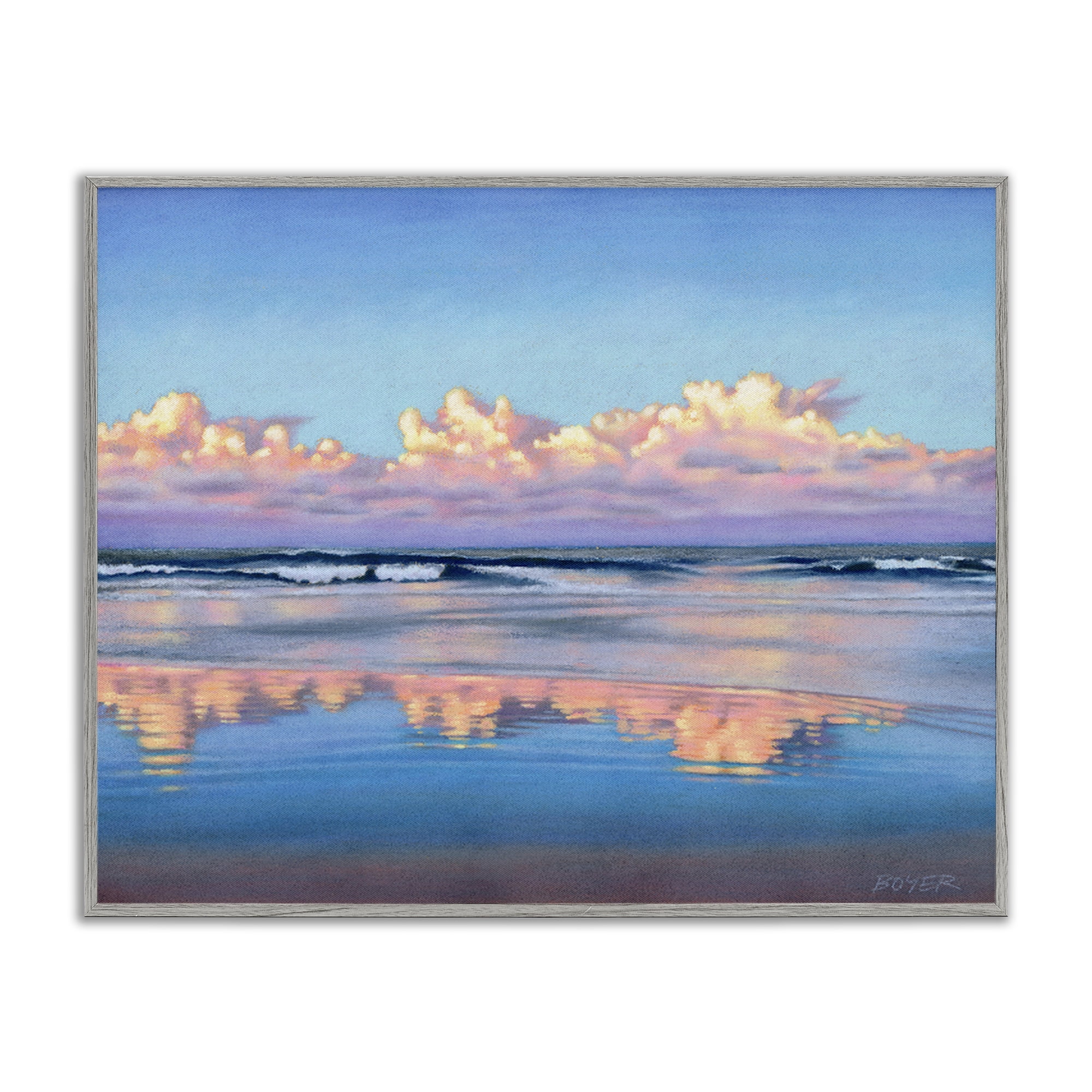Stupell Industries Cloud Illusions Reflection Gray Framed Giclee Art, design by Susy Boyer