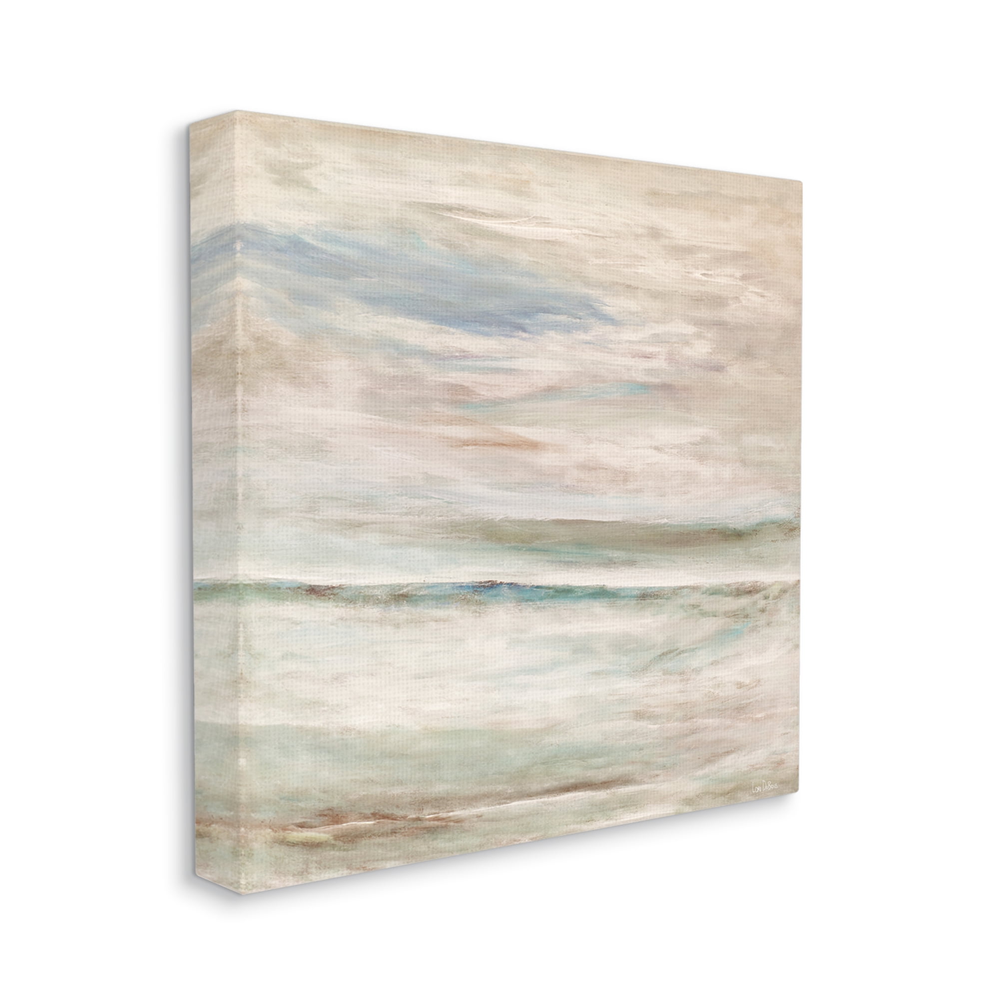 Stupell Industries Cloud Landscape Abstraction Mystical Off-White Blue Green, 36 x 36, Designed by Lori Dubois