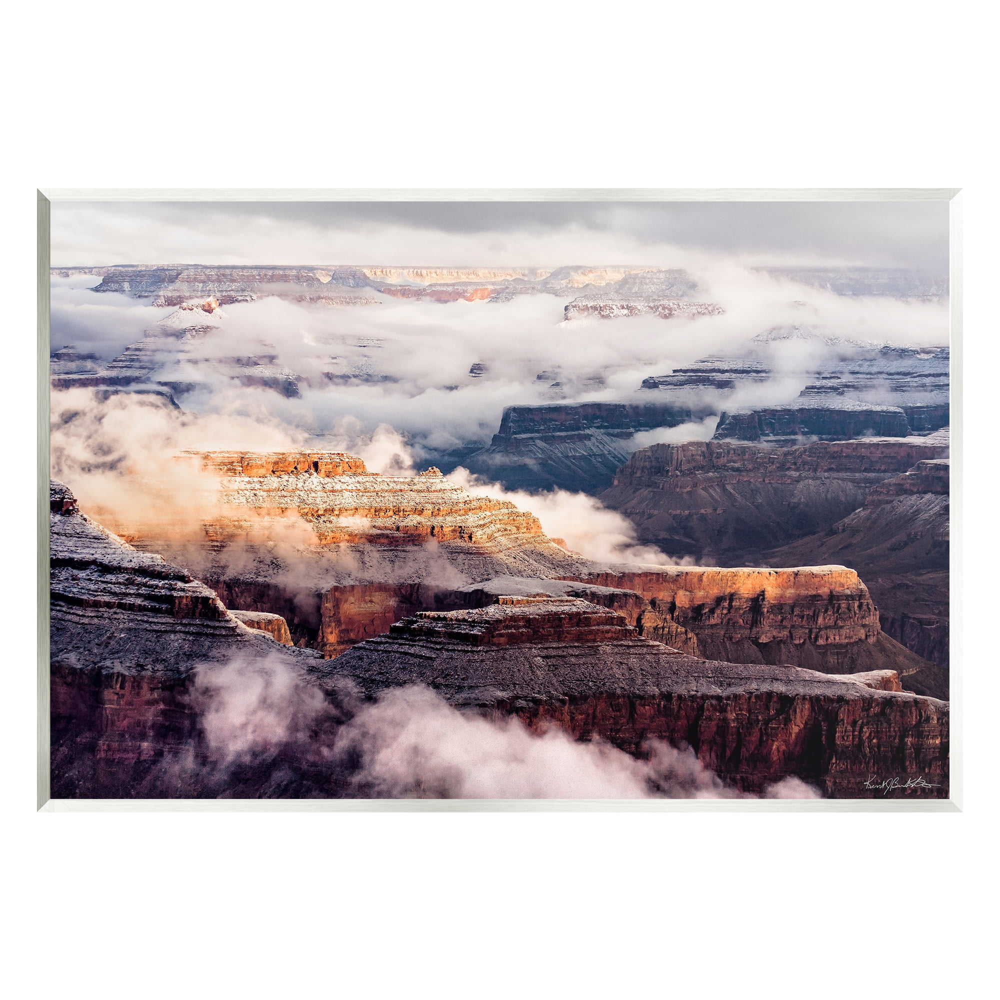 Stupell Industries Clouds & Mesa Scenery Landscape Photography Unframed Art Print Wall Art, 19 x 13