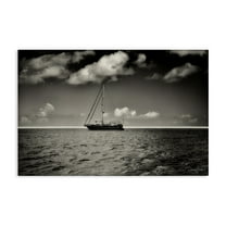Stupell Industries Clouds Over Big Ship Landscape Photography Gallery Wrapped Canvas Art Print Wall Art, 24 x 16