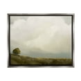 thumbnail image 1 of Stupell Industries Clouds Over Pasture Landscape Painting Gray Floater Framed Canvas Art Print Wall Art, 31 x 25, 1 of 10