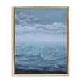 thumbnail image 1 of Stupell Industries Clouds over Rough Seas Nautical & Beach Painting Gold Floater Framed Canvas Art Print Wall Art, 17 x 21, 1 of 10