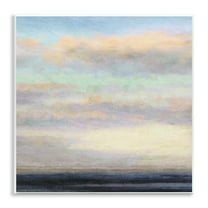 Stupell Industries Cloudy Abstract Bay Scene Coastal Painting Unframed Art Print Wall Art, 12 x 12