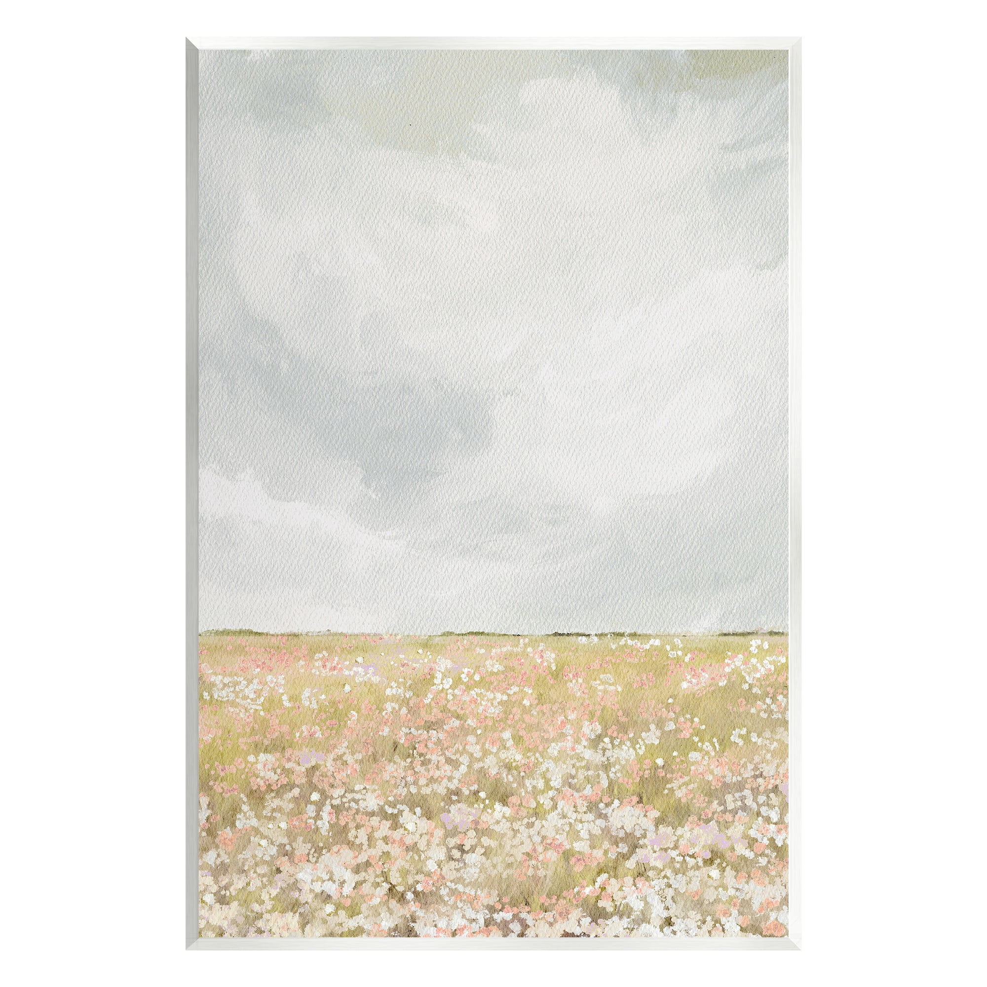 Stupell Industries Cloudy Abstract Meadow Landscape Painting Unframed Art Print Wall Art, 13 x 19