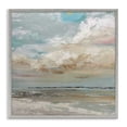 thumbnail image 1 of Stupell Industries Transitional Cloudy Beach Brushstrokes Gray Framed Giclee Art, 12 x 12, by Kim Curinga, 1 of 8