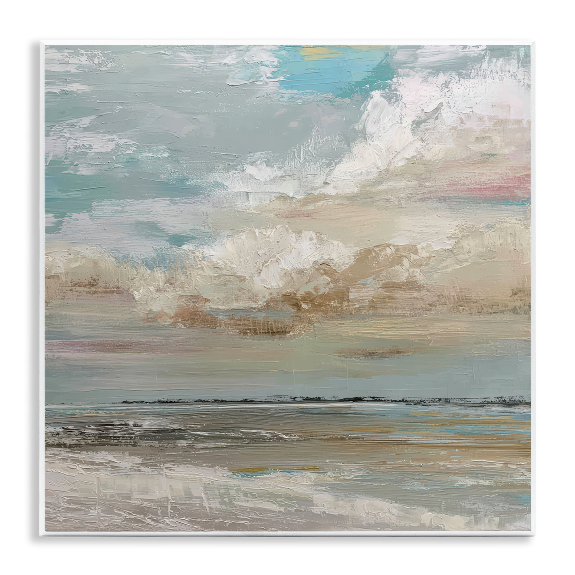Stupell Industries Cloudy Beach Brushstrokes Wall Plaque Art, design by Kim Curinga