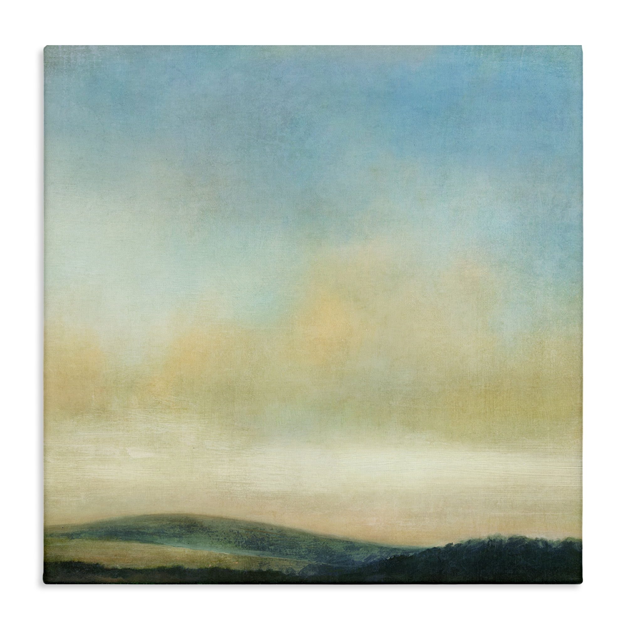 Stupell Industries Cloudy Countryside Fields Landscape & Nature Painting Wrapped Canvas Art Print Wall Art, 36 x 36