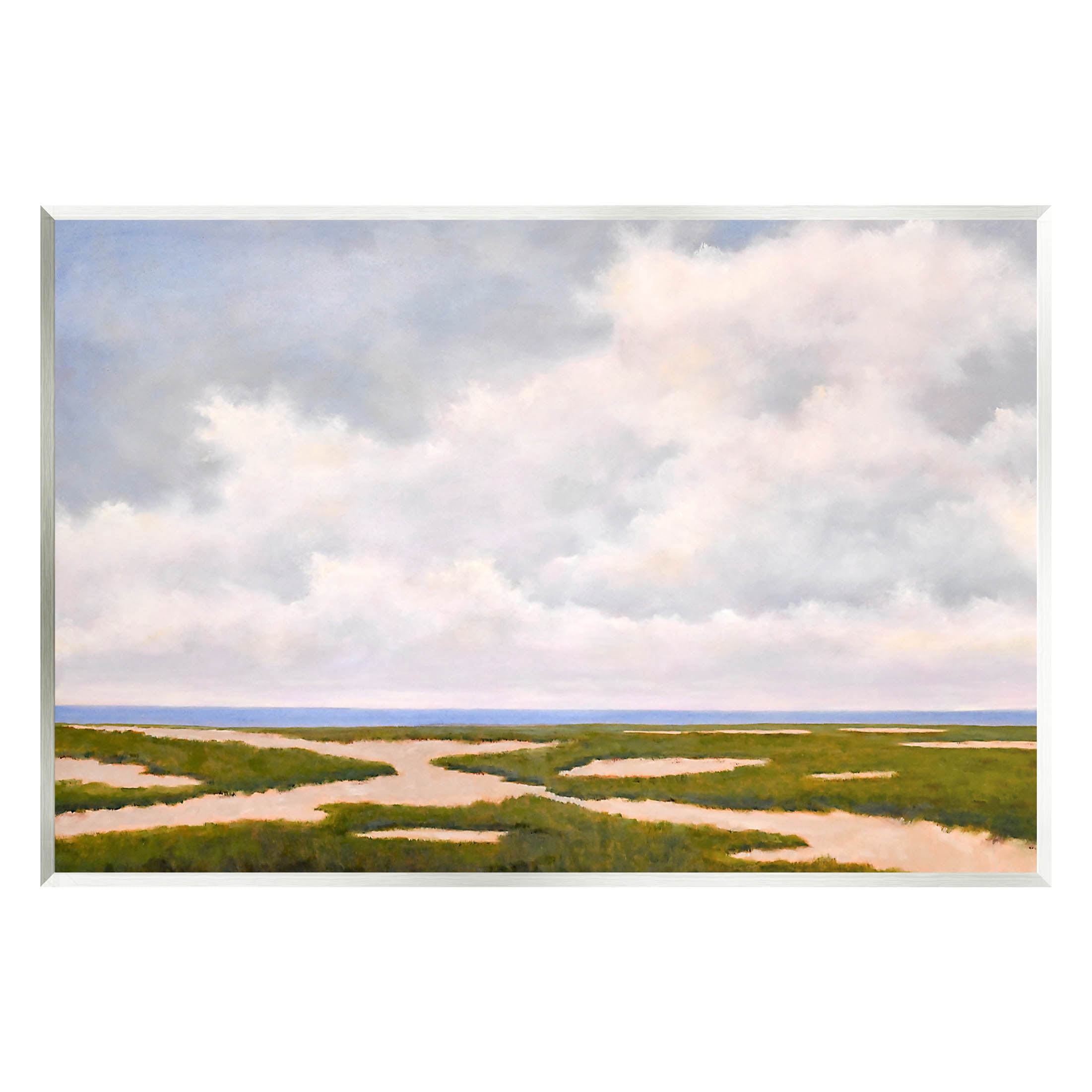 Stupell Industries Cloudy Distant Beach Horizon Painting Unframed Art Print Wall Art, Design by Catherine Andersen