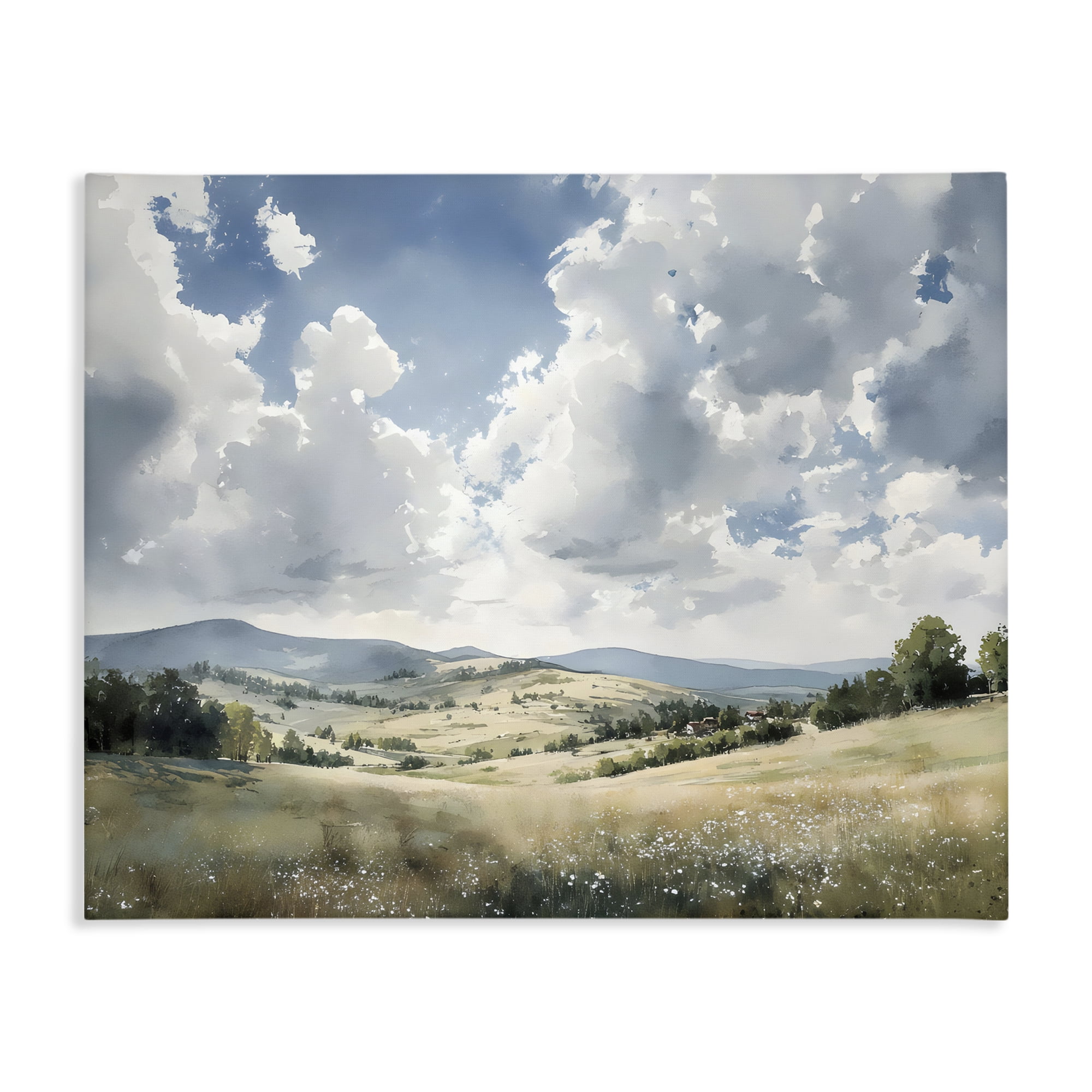 Stupell Industries Cloudy Hills Meadow Canvas Wall Art, design by Franklyn Gregory