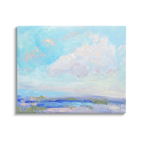 Stupell Industries Cloudy Impressionist Nature Landscape Painting Gallery Wrapped Canvas Print Wall Art, Design by Dorothy Fagan