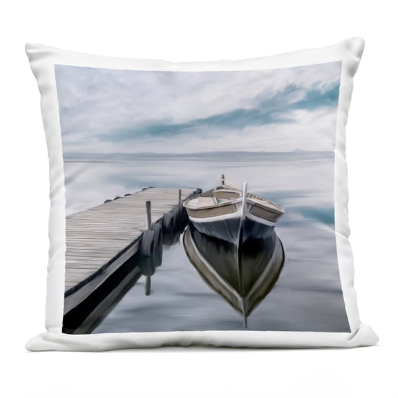 Stupell Industries Cloudy Lake Day Outdoor Printed Pillow, design by Kim Allen
