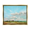 thumbnail image 1 of Stupell Industries Cloudy Landscape Painting Nature Painting Gold Floater Framed Art Print Wall Art, 21 x 17, 1 of 9