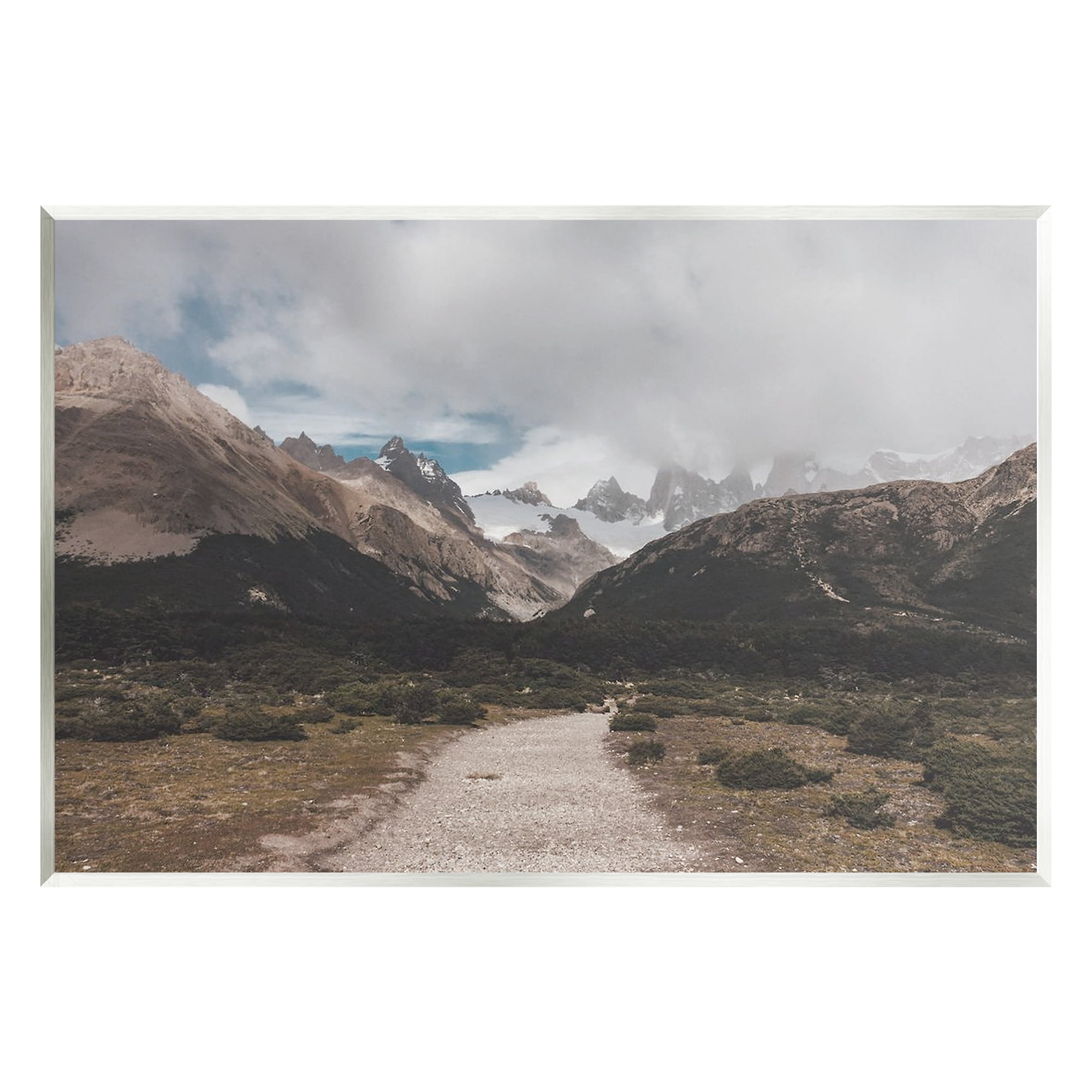 Stupell Industries Cloudy Mountain Peaks Nature Photography Unframed Art Print Wall Art, 15 x 10